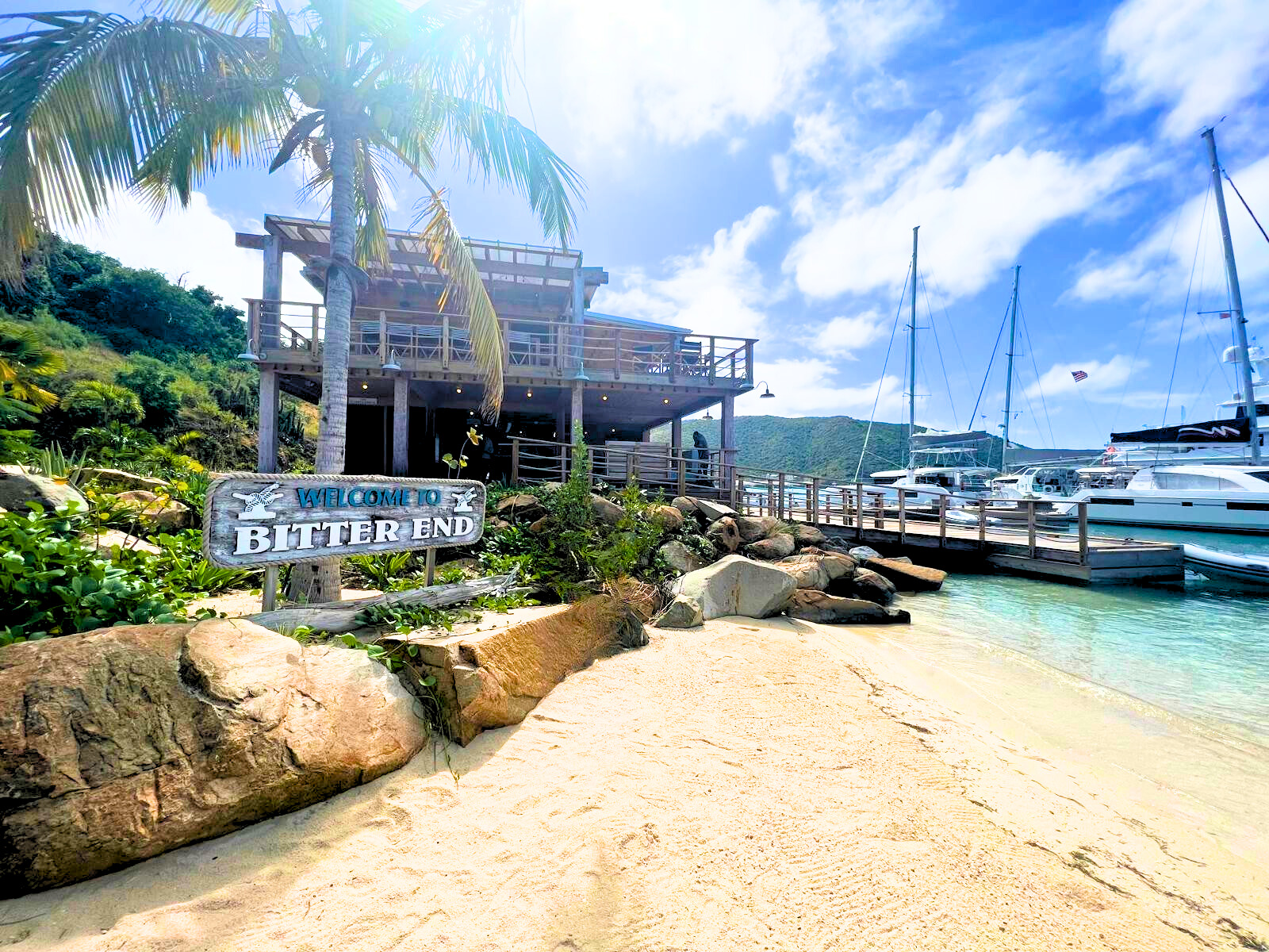 Bitter End Yacht Club North Sound Virgin Gorda BVI marina and beach